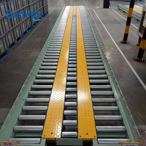 Aangepaste Roestvrij Stalen Vloer Gemonteerde Floor Pallet Transportband Voor Magazijn - Product Image 2