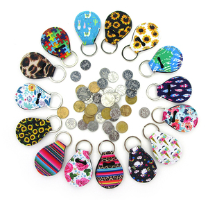 Rts neoprene coin chapstick holder <strong>quarter</strong> holder carabiner <strong>keychain</strong> wholesale waterproof  - Product Image 5