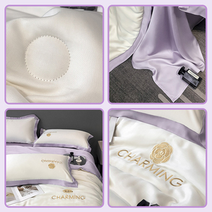 Coperta di raffreddamento estiva lavabile in lavatrice trapunta nuda in seta fredda 'ghiaccio' per trapunta decorativa per il sonno e il condizionatore d'aria - Product Image 2