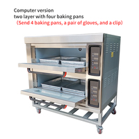 Guangzhou 3 niveles 6 bandejas cocina comercial horno eléctrico máquina de pan equipo horno pan pastel
