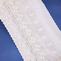 Garniture en dentelle brodée en coton floral 28cm Dentelle sexy pour Lolita Vêtements pour femmes et accessoires pour cheveux pour chaussures et sacs