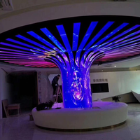 Layar LED Bentuk Khusus Tidak Beraturan, Modul LED Lunak Fleksibel, Layar LED Lengkung Berwarna Penuh