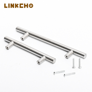 LINKCHOステンレス鋼T字型ダブルホールハンドルキャビネット用ワードローブドレッサー寝室用キッチン & 寝室用家具 - Product Image 5