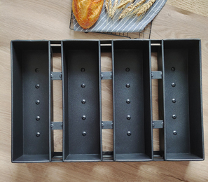 Tùy Chỉnh Bán Buôn Thiết Bị Nướng Chất Lượng Cao Thiết Kế Mới Bánh Mì Pan Không Dính Loaf Pan Bánh Mì New <span class=keywords><strong>Baking</strong></span> Khay Nướng Bánh Tins - Product Image 6