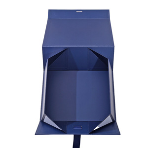 Boîte <span class=keywords><strong>cadeau</strong></span> pliable monobloc avec ruban, vente en gros OEM de haute qualité pour l'emballage de vêtements et de cadeaux de luxe en détail - Product Image 4