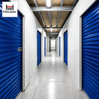 Système de stockage intérieur modulaire à installation rapide, porte enroulable, cloison en acier, taille personnalisée, OEM ODM