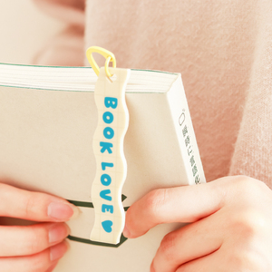Playful Design Novel Manga Comic <b>Notebook</b> Page Reading White Acrylic Bookmark Custom - Product Image 5