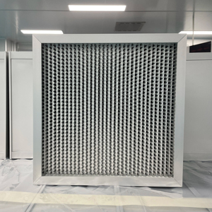 H13/14 0.12 micron HEPA lọc HVAC AC lò Bộ lọc không khí Bộ lọc nhôm lá tách 610x610x292 dòng chảy cao sâu pleat - Product Image 1