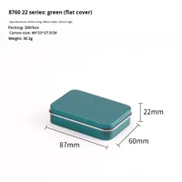 Étui à crayons rectangulaire en fer blanc XINRUI XR-466 avec couvercle supérieur et inférieur, idéal pour les cadeaux, fabriqué en Chine, diverses tailles, en stock