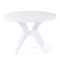 Vente directe d'usine Meubles de jardin Table de salle à manger d'extérieur Table en plastique portable pour événements en plein air