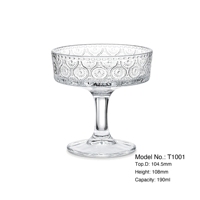 Nouveautés tendance : Verres à martini, liqueur et dessert en verre transparent personnalisables de 190 ml pour usage en bar