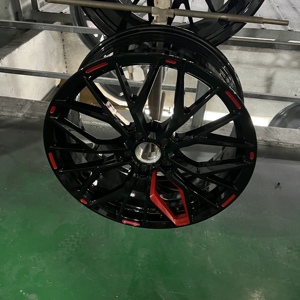 <span class=keywords><strong>Jantes</strong></span> forgées A6061-T6 personnalisées à rayons multiples avec ligne rouge, 19 20 21 22 pouces, 5x114.3 5x130, légères, concaves, pour voitures de course - Product Image 4