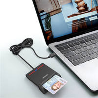 Lector de Tarjetas Inteligentes CAC EMV USB IC ID, Grabador de Tarjetas de Crédito ISO 7816 con SDK para Pago con Tarjeta de Débito, SIM, CAC y ATM