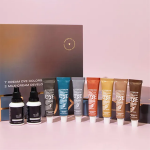 Cepillo para Laminación de <span class=keywords><strong>Cejas</strong></span>, Tinte de Pestañas Impermeable de Larga Duración, Tinte de <span class=keywords><strong>Cejas</strong></span> de Marca Privada, Kit de Tinte Permanente para <span class=keywords><strong>Cejas</strong></span> en Tubo - Product Image 1