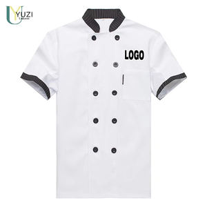 Uniforme de Chef de Manga Corta para Hombre, Uniforme de Verano para Hotel, Restaurante, Cocina Occidental, Ropa de Chef con Logotipo Personalizado - Product Image 1