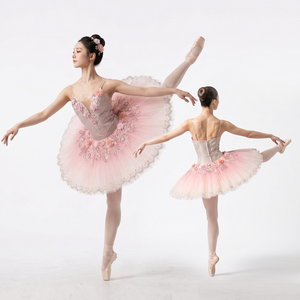 Tutú de Ballet Profesional Nutcracker con Placa Rígida, Traje Clásico de Bailarina para Actuación, Tutú de Ballet Panqueque de La Bella Durmiente - Product Image 2