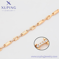 X000441729 Pulsera de Moda Xuping Jewelry, Brazalete Elegante y Sencillo en Color Oro de 18K, con Encanto Romántico para Mujer