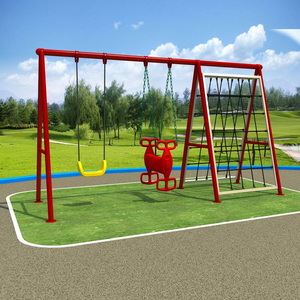 Ensemble de balançoires multifonctionnelles d'extérieur pour aire de jeux familiale - Équipement de jeu d'<span class=keywords><strong>escalade</strong></span> et d'expansion pour enfants - Product Image 6