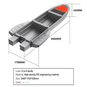 Mini Yacht Portable en PE, <span class=keywords><strong>Bateau</strong></span> Ponton de Luxe en Plastique, <span class=keywords><strong>Petit</strong></span> <span class=keywords><strong>Bateau</strong></span> Pliant Gonflable en Fibre de Verre pour la Pêche et les Appâts - Product Image 6