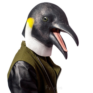 Máscara <span class=keywords><strong>de</strong></span> <span class=keywords><strong>pingüino</strong></span> para Halloween, suministros <span class=keywords><strong>de</strong></span> disfraz <span class=keywords><strong>de</strong></span> fiesta, cara completa, utilería, cubierta para la cabeza, simulación <span class=keywords><strong>de</strong></span> grasa, Cosplay - Product Image 1