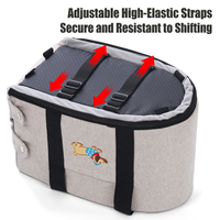 Lit de voyage portable pour animaux de compagnie en tissu pour petits chiens et chats, tapis pour console centrale de siège avant, toutes saisons
