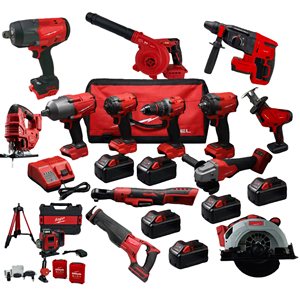 Kit d'<span class=keywords><strong>outils</strong></span> rouges M18 - Ensemble d'<span class=keywords><strong>outils</strong></span> électriques sans fil compatibles avec les batteries de marques réputées pour la personnalisation DIY - Product Image 2