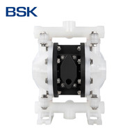 Pompe à diaphragme pneumatique BSK BP15PV-TTT4-B 1/2'' pour eau ultra-pure, traitement des eaux usées, compatibilité diesel, joint en PTFE, air PP