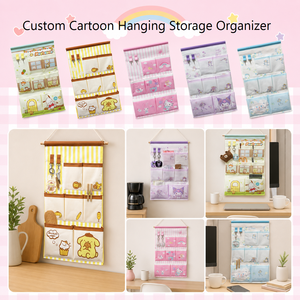 Organisateur mural en tissu personnalisé à motif de dessin animé, étagère suspendue au-dessus de la porte pour chambre d'enfant - Product Image 5