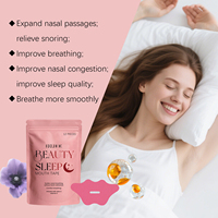 Vente chaude Anti-ronflement sommeil bouche bande extraits de plantes soins doux aide à une bonne respiration confortable sommeil lèvre forme bouche bande