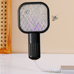 Small Electric <b>Mosquito</b> <b>Killer</b> 5 Layer Security Net Compact Portable USB Interface Electric Fly Swatter for Home Outdoor Camping - Product Image 3