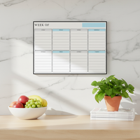 Calendriers interactifs magnétiques UCI Uni Felt Art Déco, tableau blanc personnalisé effaçable à sec, planificateur quotidien et hebdomadaire pour la maison et le bureau