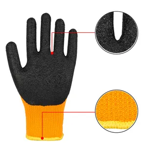 Low Price Labor Protection Latex Coated Gardening Safety Gloves For Work