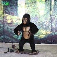 Animaux animatroniques d'extérieur très demandés, modèle de gorille réaliste en 3D pour la décoration des zoos et des jungles