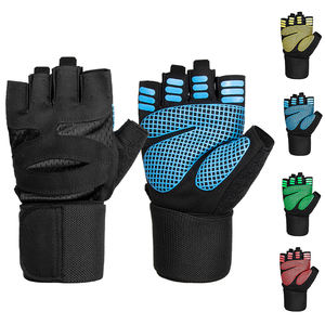 Guantes de Gimnasio de Microfibra Antideslizantes de Medio Dedo con Logotipo Personalizado <span class=keywords><strong>FLYFIT</strong></span>, Unisex, Tallas S-XL, para Levantamiento de Pesas y Fitness - Product Image 1