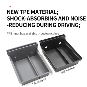 <span class=keywords><strong>2022</strong></span> modèle 3 accessoires automobiles 3 pièces floqué ABS Console centrale de voiture organisateur plateau boîte de rangement pour <span class=keywords><strong>Tesla</strong></span> modèle 3 - Product Image 4