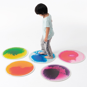 Jouet éducatif, dalles de sol tactiles en PVC non toxique remplies de <span class=keywords><strong>gel</strong></span> coloré, dalles de sol liquides sensorielles pour la chambre d'enfant, équipement de thérapie - Product Image 1