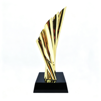 Trophée de récompense en aluminium gravé durable, souvenir d'entreprise, cadeau d'entreprise, vente en gros, usine chinoise Gold Enterprise