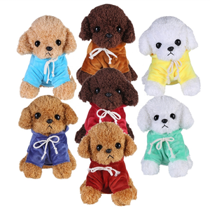 Sevimli şeyler hayvan eşarp şişman köpek özel peluş oyuncaklar Mini minik doldurulmuş köpek - Product Image 4