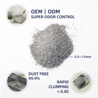 Lettiera per Gatti in Bentonite Frantumata Direttamente dalla Fabbrica - Argilla Naturale a Base di Sodio ad Alta Assorbenza Premium