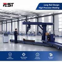 Station de travail robotisée articulée industrielle avec rail au sol pour structure en acier