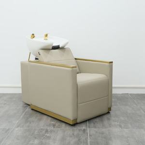 Hotsell Salon Furniture Gold Shampoo <b>Hair</b> <b>Wash</b> Chair With White Bowl for Cream <b>Colour</b> <b>Hair</b> <b>Wash</b> Chair Shampoo Chair - Product Image 5