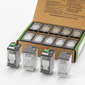 Relè Intermedio RXM 8 Pin DPDT - Pulsante di Test con Indicatore LED 2NO 2NC Controllo Industriale RXM2AB2B7 24VDC 12A - Product Image 5