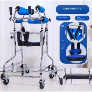Lightweight and Foldable Rolling <b>Walker</b> for Adults Seniors <b>Elderly</b> Compact Travel <b>Walker</b> Folding Walking Aid - Product Image 3