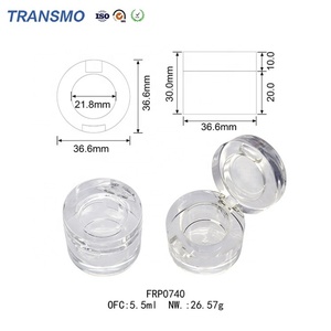 บรรจุภัณฑ์ครีมคุณภาพสูง ขวดใสสำหรับบลัชออน เทียนหอม ขวดครีมทรงกลม PETG คริสตัล พร้อมตัวอย่างฟรี - Product Image 3