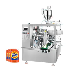 GD-200 Automatic Shaped Bag Pouch Filling Packaging Machinery Viscous Soap Washing Liquid Detergent Doypack Packing Machine