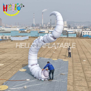 Modè<span class=keywords><strong>le</strong></span> de tentacule de pieuvre gonflable géant de 6 m de hauteur, bleu, avec lumières LED pour la décoration de toits et de scènes - Product Image 6