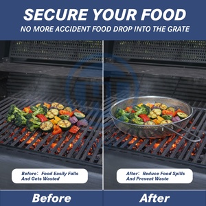 Piastra per Griglia Multifunzionale da Esterno: Griglia Forata in Acciaio Inox, Ideale per Cuocere Verdure e Frutti di Mare - Product Image 5