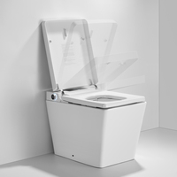 WC intelligent en céramique blanche de luxe de haute qualité K20 avec réservoir d'eau intégré