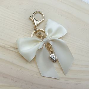 Wholesale Fashion Bow Ribbon Keychain Red/Beige/Black Color <b>Bag</b> Pendant, Elegant Small <b>Gift</b> Keychain (Custom OEM, Bulk Order) - Product Image 6