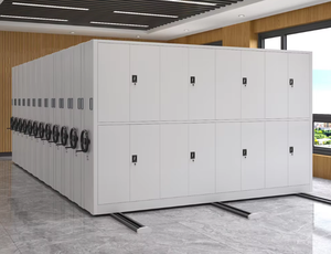 Système de rangement compact pour dossiers à manivelle, étagères métalliques amovibles intelligentes pour armoire de bureau sécurisée - Product Image 3
